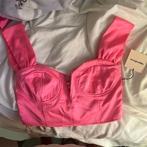 Super down pink top